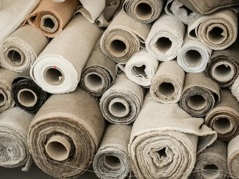 Large rolls of paper stacked together